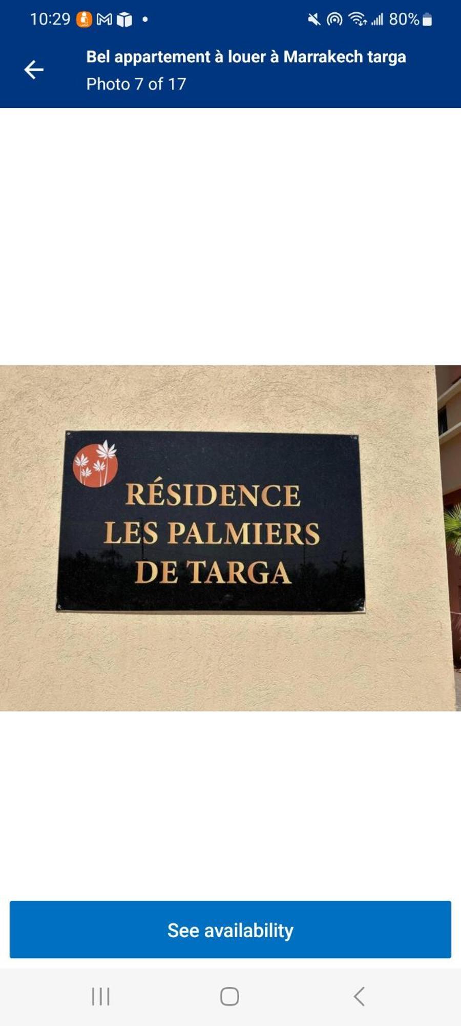 Appartamento Les Palmier De Targa, Romantic